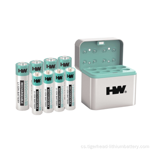 8PCS 1,5V AA AAA dobíjecí lithiové baterie